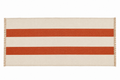 Red Woven Striped Table Runner