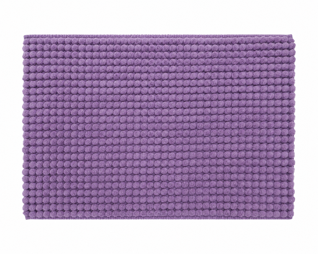 Bobble Mélange Purple Bath Mat