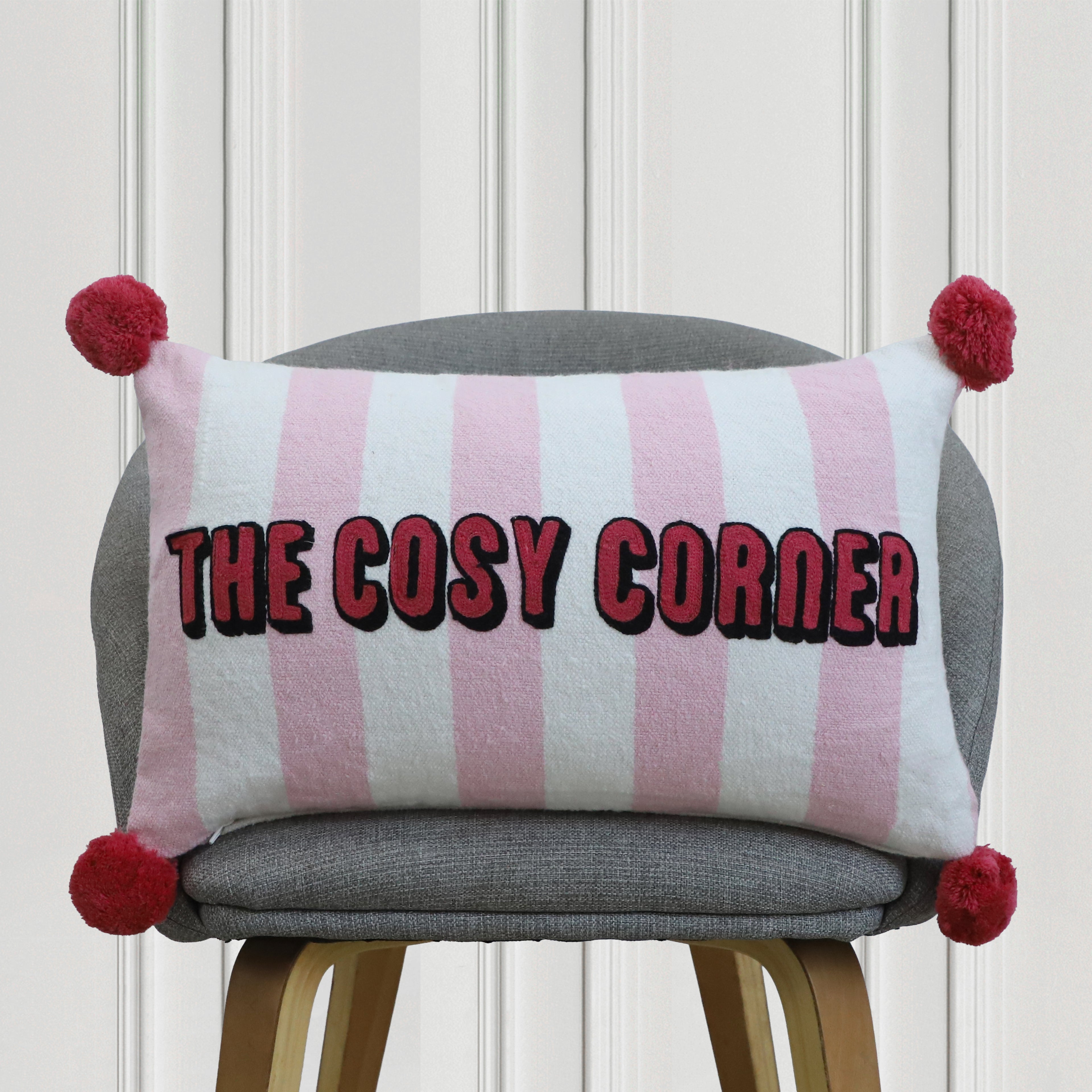 The Cosy Corner Embroidered Cushion