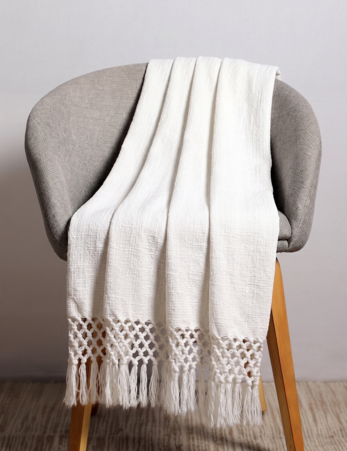 Macrame Soft Decorative Throw