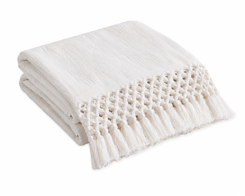 Macrame Soft Decorative Throw