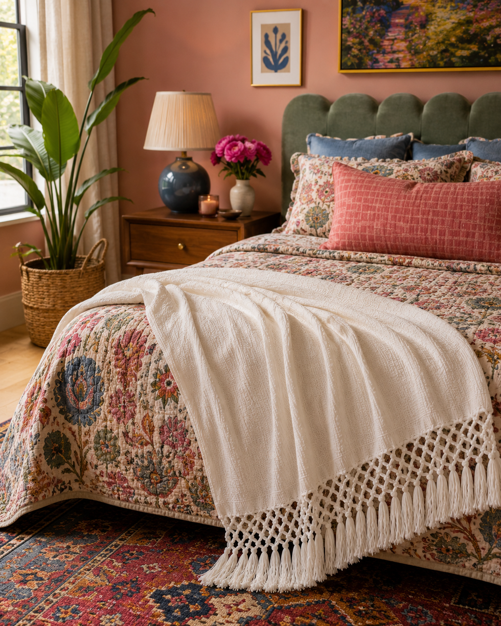 Macrame Soft Decorative Throw