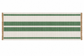 Green Woven Striped Table Runner