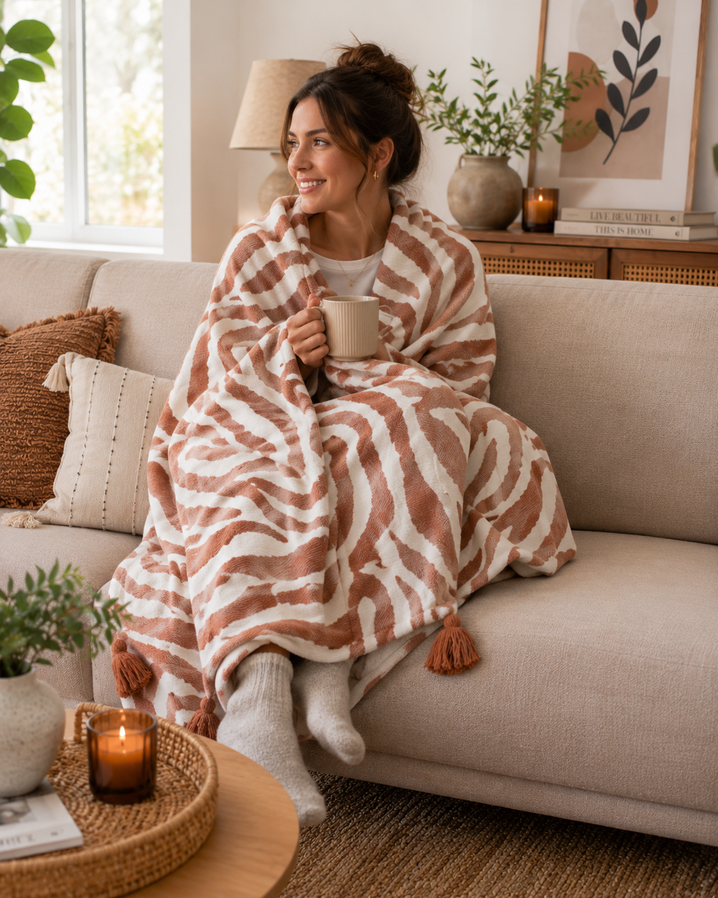 Bali Boho Wavy Throw